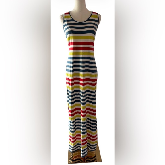 RACHEL Rachel Roy Striped Print Scoop Neck Sleeveless Maxi Dress ( XL ) NWT $109 - Picture 13 of 13